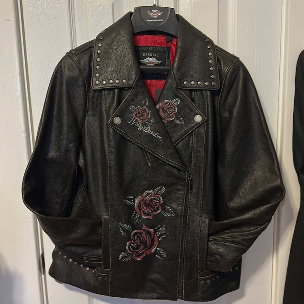 Women’s Harley-Davidson Roses and Studs Leather Jacket LIMITED EDITION